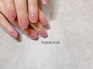 スキニーフレンチ/ミラーネイル