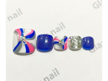 グラマーネイル(Glamor nail)/女子力UP☆フットネイル7500円！