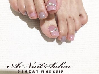 エーネイルサロン プラーカ本店(A-Nail Salon)/　定額デザイン　bijou