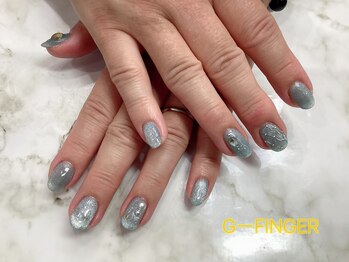 冬×マグネットネイル