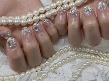 ハニービービー(Honey Bee Bee)/シルバーラメグラネイル