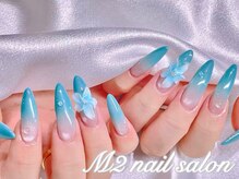 エムズ ネイルサロン(M2)/ブルーグラデーションマグネット