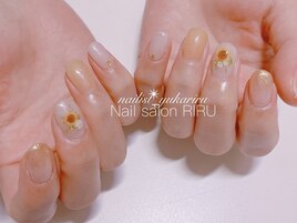 ひまわりネイル
