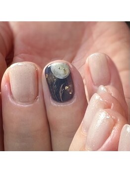 アンカバーネイルズ(ancover nails)/お月見アート