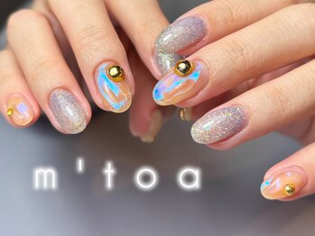 ムートア(m'toa)の写真/【お爪のお悩みをしっかり解消へ！】お爪に優しいフィルイン施術◎ショートネイルに映えるデザインも豊富！