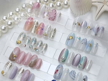 フローレスネイル 新宿店(FlawlessNail)の写真/【何度通ってもオフ代無料☆】2回目からも初回と同価格の料金設定が嬉しい♪アートコース￥7500～♪