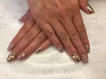 ソルノワ(sol-noir)/ミラーネイル！