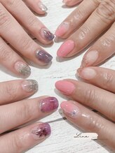 ネイルアンドまつ毛エクステ ルーナ イオン相模原店/定額制ニュアンスネイル