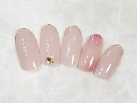 新作桃ネイル♪¥9429