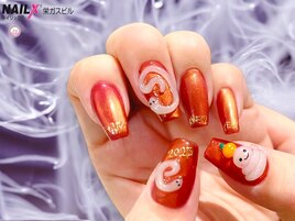 干支ネイル☆ヘビ
