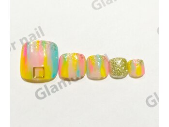 グラマーネイル(Glamor nail)/女子力UP☆フットネイル7500円！