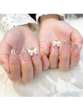 ノラ シブヤ(NORA SHIBUYA)/ラメグラ/ピンクネイル