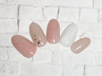 アルセア 上野御徒町店(Alcea)/押し花 桃 チーク ニュアンス