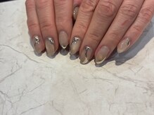 マグネット×ミラーネイル