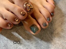 85min 秋フットネイル