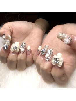 #キラキラネイル