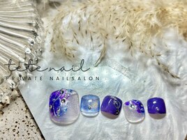 ［foot］マーブルインクアート