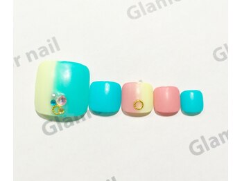 グラマーネイル(Glamor nail)/女子力UP☆フットネイル6500円！