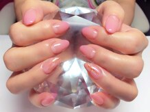 アイリッシュネイル 久屋大通店(Irish Nail)/ピンクグラデ×2本アート