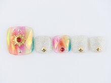 まつげアンドネイル ディアマンローズ(DIAMANT ROSE)/カラフルネイル &nbsp;フット6600円