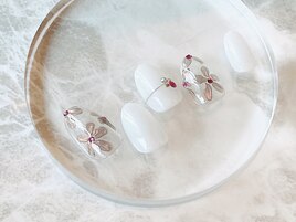 ミラーフラワーネイル