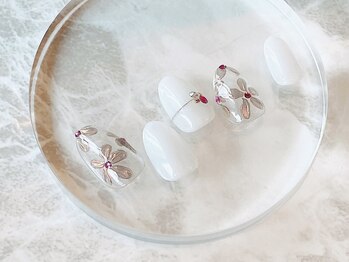 ブレスネイル(brace Nail)/ミラーフラワーネイル