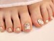 ネイル シャンブル(nail CHAMBRE)の写真/【チラッと可愛く！サンダルの似合うフットネイルを♪】フットバス＋丁寧な極上ケアで理想の素足美人に◎