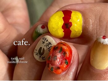 タオドットネイル(TAO...nail)の写真/【アシメデザイン¥6800】ショートネイル/チビ爪/丸爪さん集合◎短い爪でも似合うハイセンスデザイン!