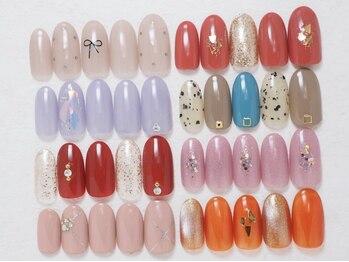 シックネイル(CHIC nail)の写真/【¥3980☆新スタッフ担当ワンカラー,ラメグラデ】お手頃価格だから気軽にネイルを楽しめる♪