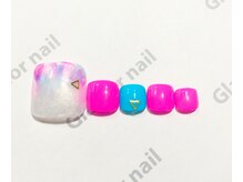 グラマーネイル(Glamor nail)/女子力UP☆フットネイル6500円！