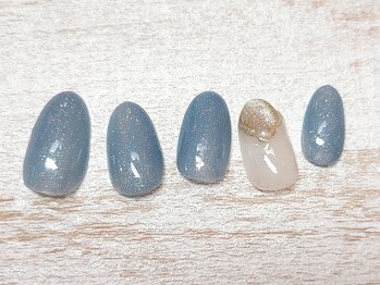 トータルラグジュアリーサロン ジョリーホワイト 綾瀬店(Jolie White)/定額4800 マグネットネイル使用