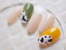 ネイルサロン ブランシュール(Nail Salon Blancheur)/くすみカラーのポイントアニマル