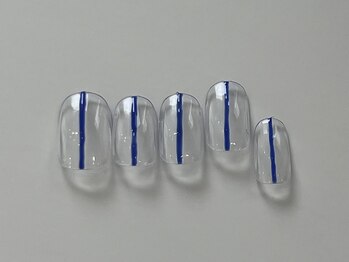 ネイルメゾン 天神店(NAIL MAISON)/繊細ストライプメンズ¥5550