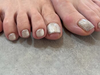 アンドネイル(+ and Nail)/フット/マグネット/シルバーラメ