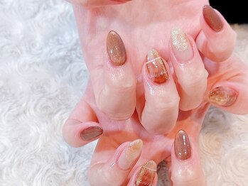 ムーピーネイル(moopy nail)/◯nuance×check ¥8500