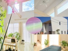 風音(カノン)の雰囲気（光がやさしく射し込み、自然と呼吸が深くなる空間。）