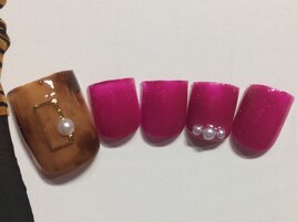 べっ甲フットネイル