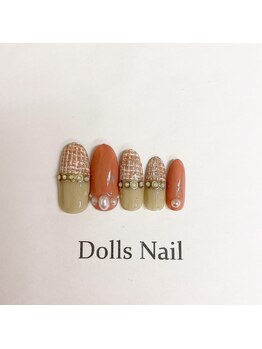 トータルビューティーサロン ドールズ(total beauty salon Dolls)/ツイードネイル