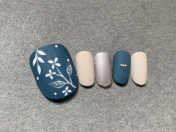 カラ ネイル 中津店(calla nail)/繊細フラワーフットネイル