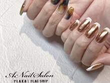 エーネイルサロン プラーカ本店(A-Nail Salon)/　アシメニュアンス