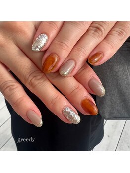 グリーディ(greedy)/べっ甲ネイル