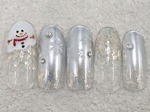 リノ ネイル(Rino nail)/１月新作ゆきだるま801e2