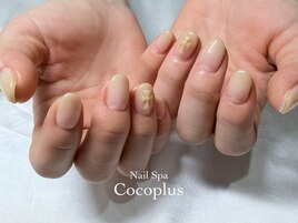 バターイエローネイル×クロス