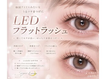 ソーニョルナ(Sogno luna)の写真/【驚異の持続力】最新LEDエクステ導入店★すぐ取れるとお悩みの方へ！水・汗・オイルにも強くモチ抜群♪
