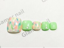 グラマーネイル(Glamor nail)/女子力UP☆フットネイル7500円！