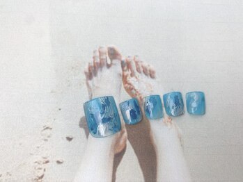 ネイルサロン&スクール ジーナ(GINA)/クリアブルーネイル