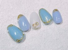 ケージュール(Kjour)/くすみブルー　ミラーデザイン