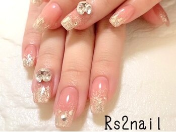 アールエスツネイル(Rs2nail)の写真/《ハードコーティング無料》長さや形がコンプレックスの方も必見◎フォルムにこだわりスラリとした美爪GET!