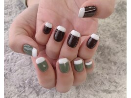 ワンカラーフレンチネイル