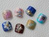 【華やか上品に】フット｜ゴージャスデザイン　¥7500